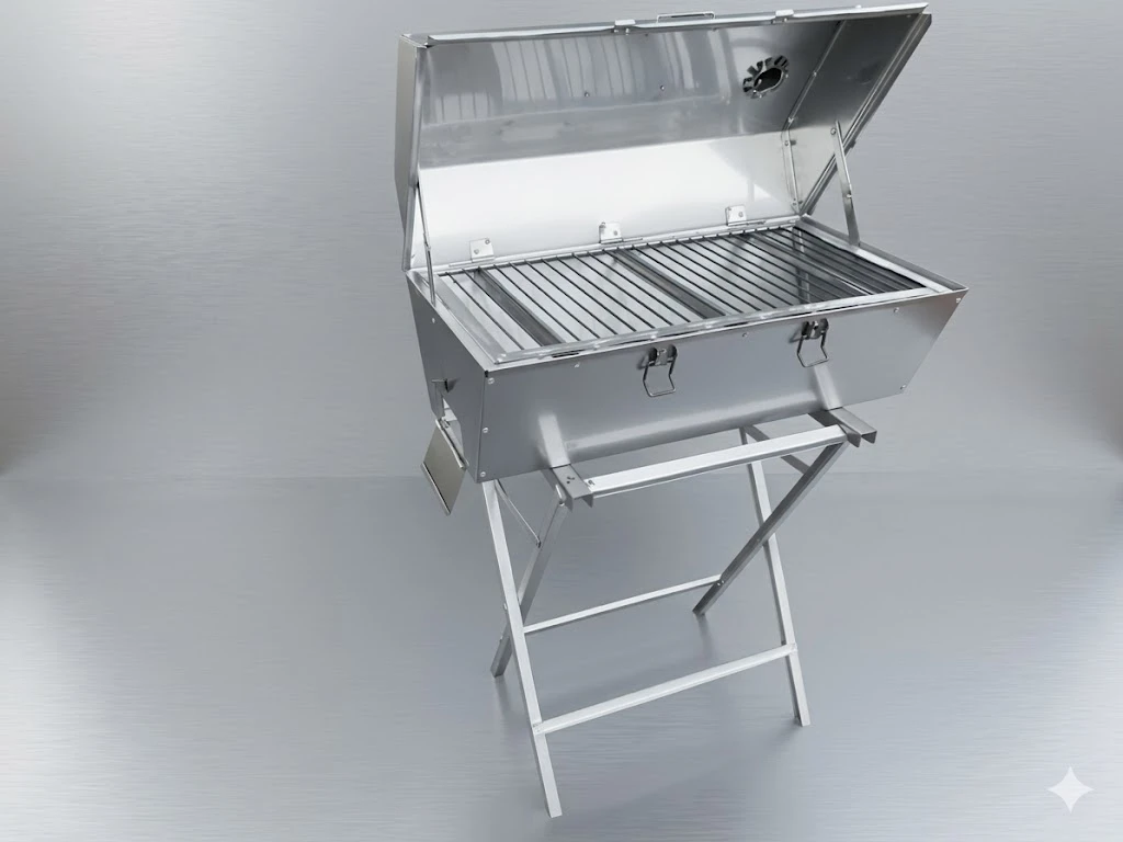 Horno de Carbón Modelo 4 Inox's foto | Gallegos Herrería |  BizneCubano